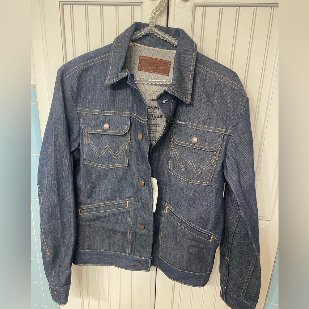 New Lucchese Special calab w/ Wrangler Blue Denim Jacket